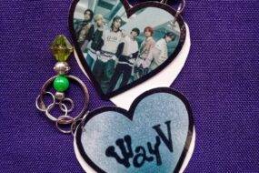 WayV Heart Shape Photocard Keychain