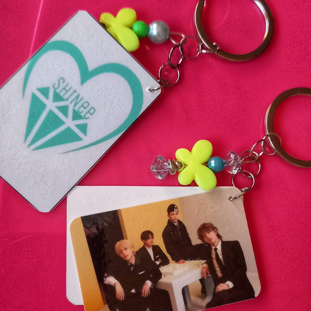 SHINee 2 Mini Photocard Keychain Purple Heart SHINee 2 Mini Photocard Keychain Purple Heart