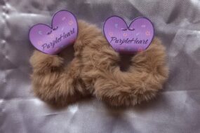 Fluffy Scrunchie - Light Brown