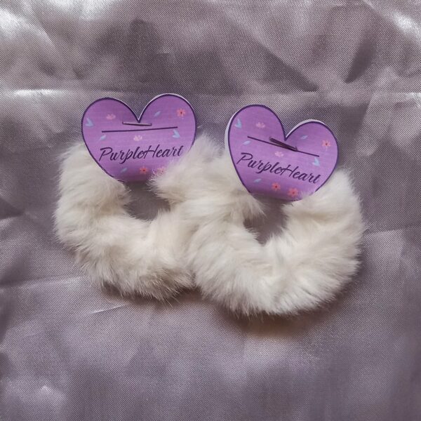 Fluffy Scrunchie - White