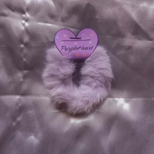 Fluffy Scrunchie - Pale Purple